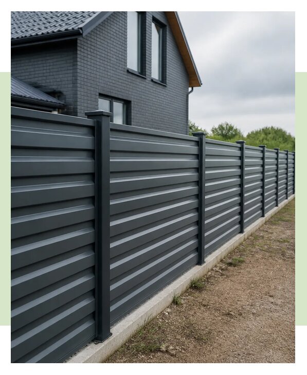 Забор из профнастила горизонтально в Можге по цене от 4963 р. | ЗаборЭксеперт-Мжг